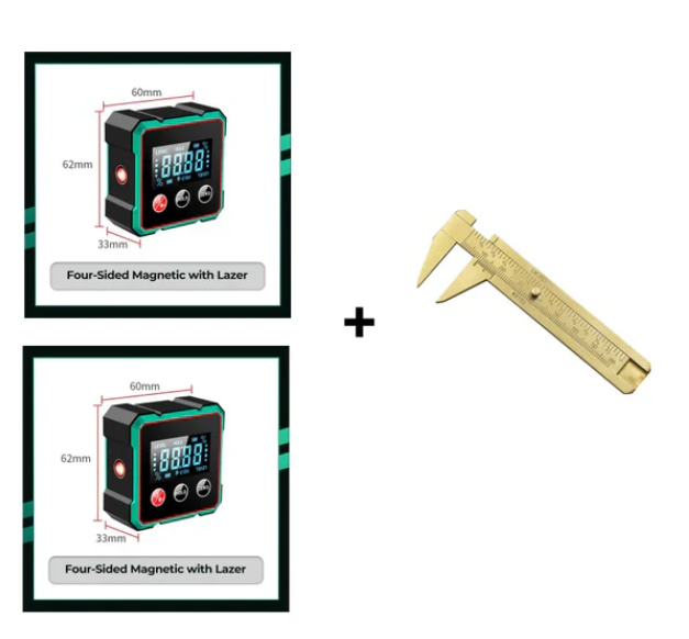 đ 2-in-1 Magnetischer Digital-Laser-Neigungsmesser | Starker Magnet + PrĂ€zise Laser â Ideal fĂŒr Wandmontage/Holzarbeitenđ§