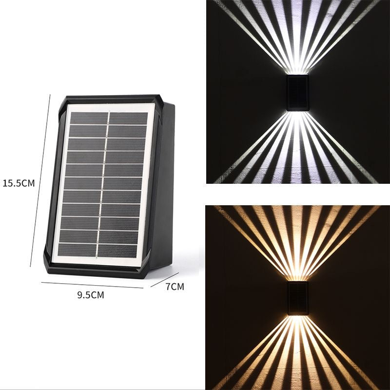Wasserdichter 4-LED-Solar-Wandstrahler für den Außenbereich
