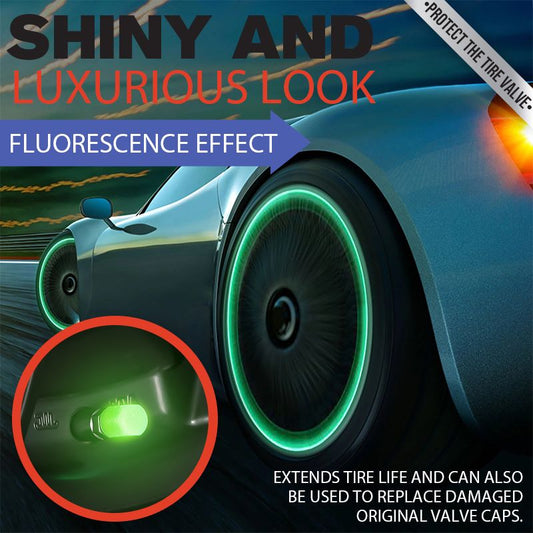 Universelle fluoreszierende Autoreifen-Ventilkappen 4tlg.