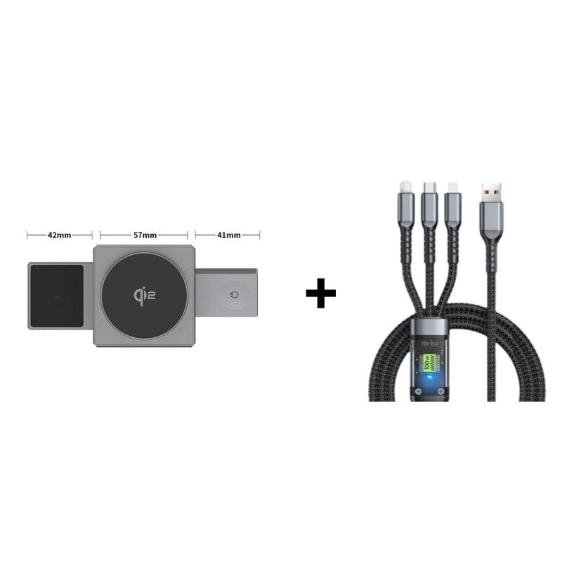 đ„HeiĂe Verkaufsangebote â 3-in-1-klappbare magnetische kabellose Ladestation