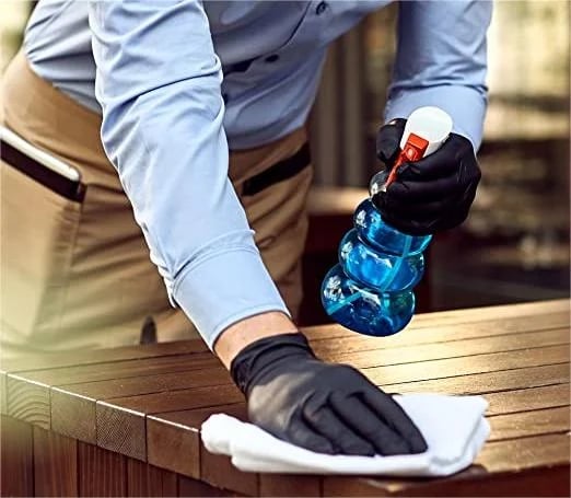 🔥100 Stück Einweg-Schwarze Nitrilhandschuhe Sicherheitswerkzeuge für die Haushaltsreinigung