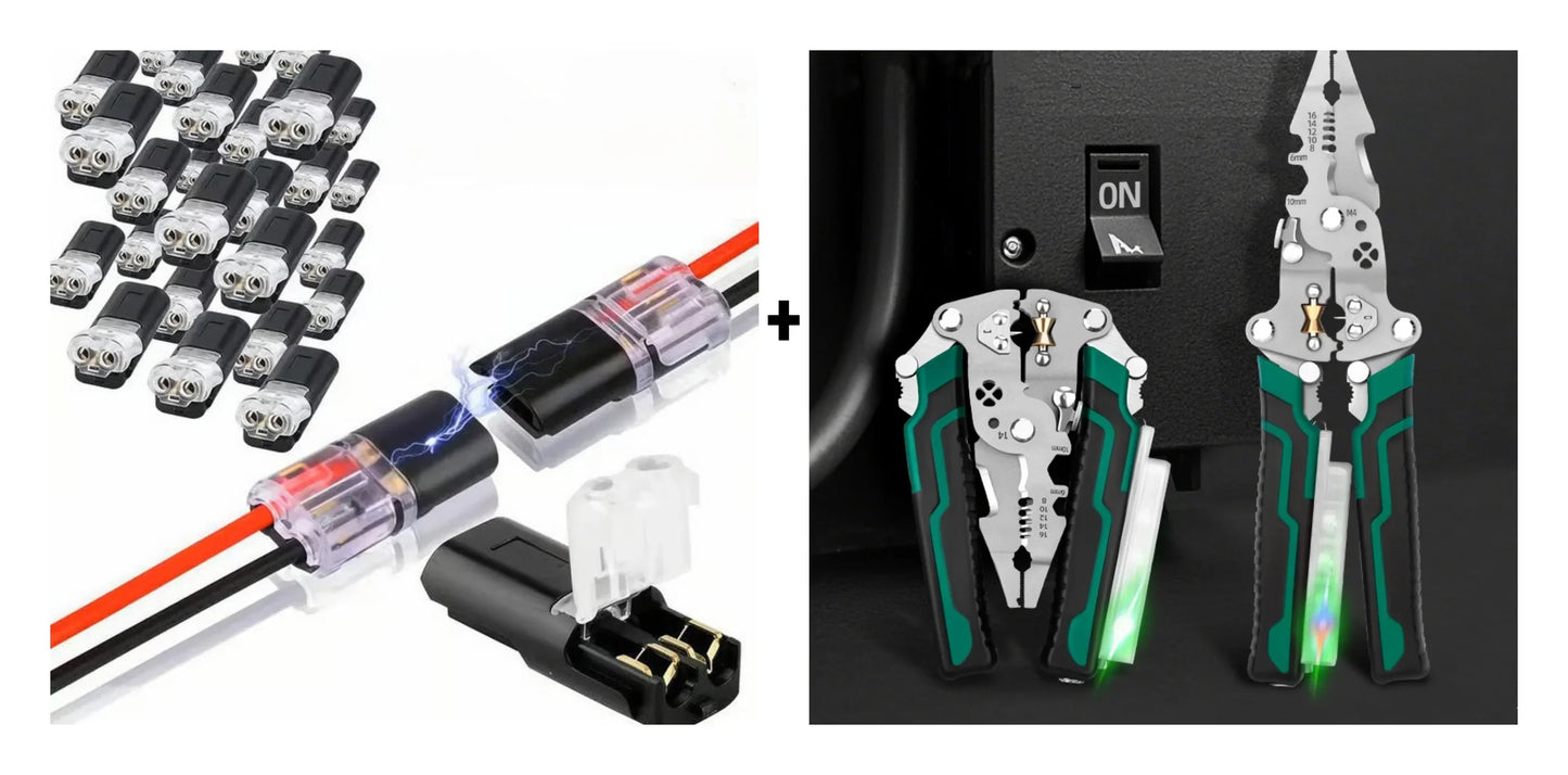 Doppelsteckverbinder mit Verriegelungsmechanismus