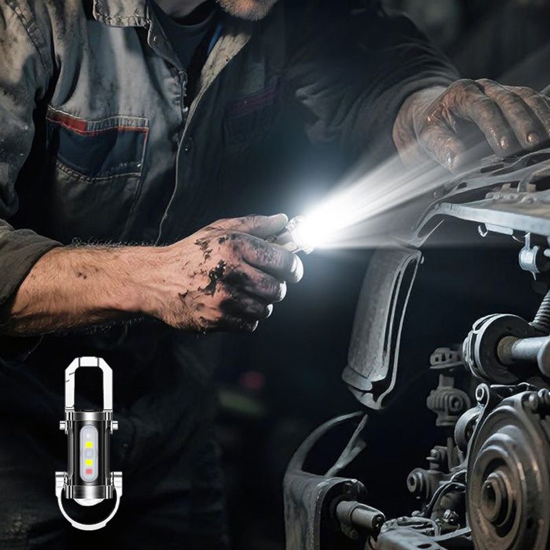 Wiederaufladbare, helle Taschenlampe für Schlüsselanhänger