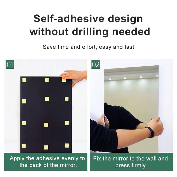 Selbstklebender Acryl-Spiegel für Wand