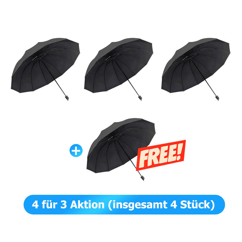 🌂55% Rabatt🔥Großer faltbarer Regenschirm mit 12 windfesten Speiche