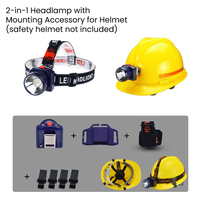 Portable Lightweight Waterproof Outdoor Headlamp with Headband