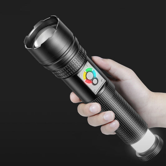 Zoombare LED-Taschenlampe mit Powerbank-Funktion