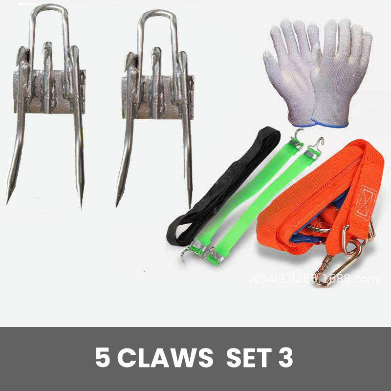 Outdoor-Baumklettern Anti-Rutsch-Katzenklauen-Schuh-Set