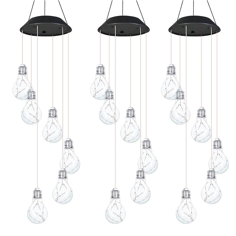 đ 2025 Neues Designđ đĄBuntes LED-Solar-GlĂŒhbirnen-Windspielđ