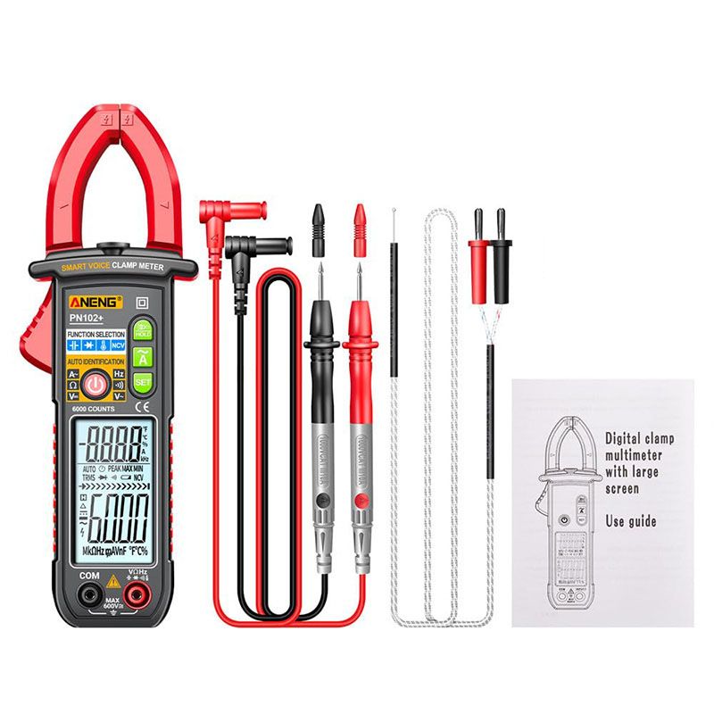 Intelligentes sprachgesteuertes Klemm-Multimeter-Testgerät