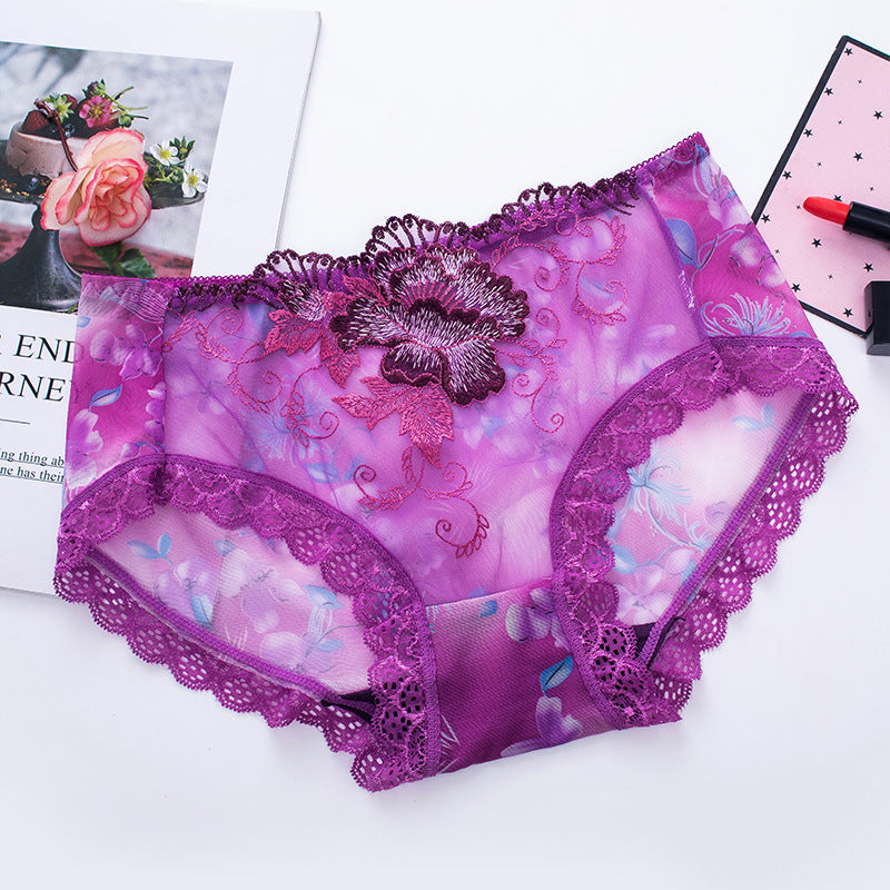 🌸KAUFEN SIE 7 UND ERHALTEN SIE 7 GRATIS🌸Unterhose aus antibakterieller Baumwolle mit Spitzenstickerei