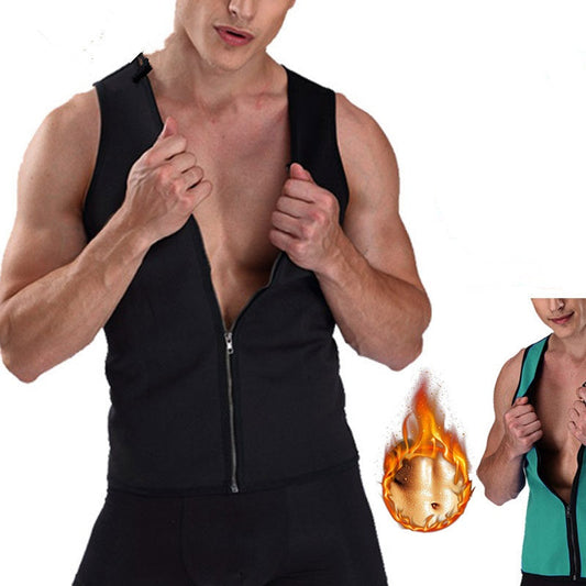 🏆 Herren Fitness Tanktop 🏋️♂️ | Reißverschluss & Schlankmacher-Effekt ⚡🌿