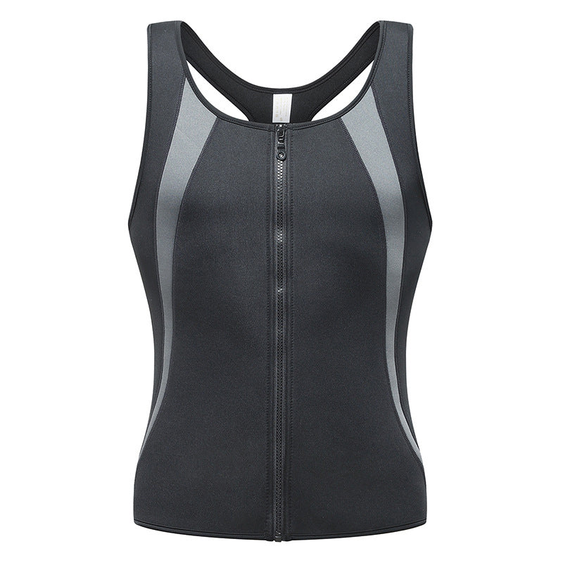 🏆 Herren Fitness Tanktop 🏋️♂️ | Reißverschluss & Schlankmacher-Effekt ⚡🌿