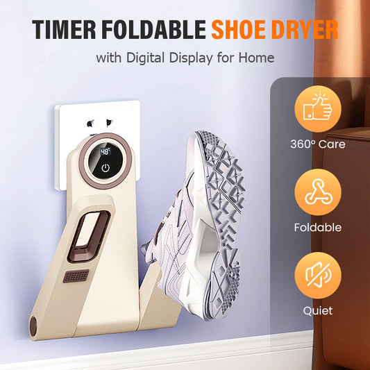 🏆Faltbarer Schuhtrockner mit Zeitschaltuhr und Digitalanzeige für zu Hause🌿✨
