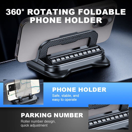 Faltbarer und um 360° drehbarer Telefonhalter
