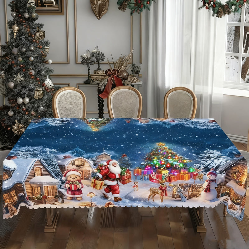 ✨Weihnachtsneuheiten✨Elegante Tischdecke mit Weihnachtsmotiv