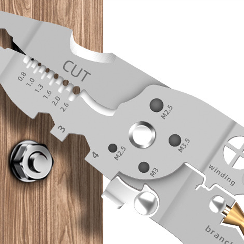 Multifunktionaler, biegsamer Abisolierer mit Spannungsprüfer