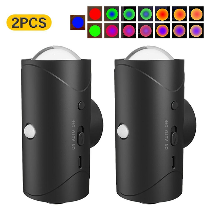 📢📢50 % Rabatt!!!🎅Farbwechselndes Nachtlicht mit automatischer Erkennung