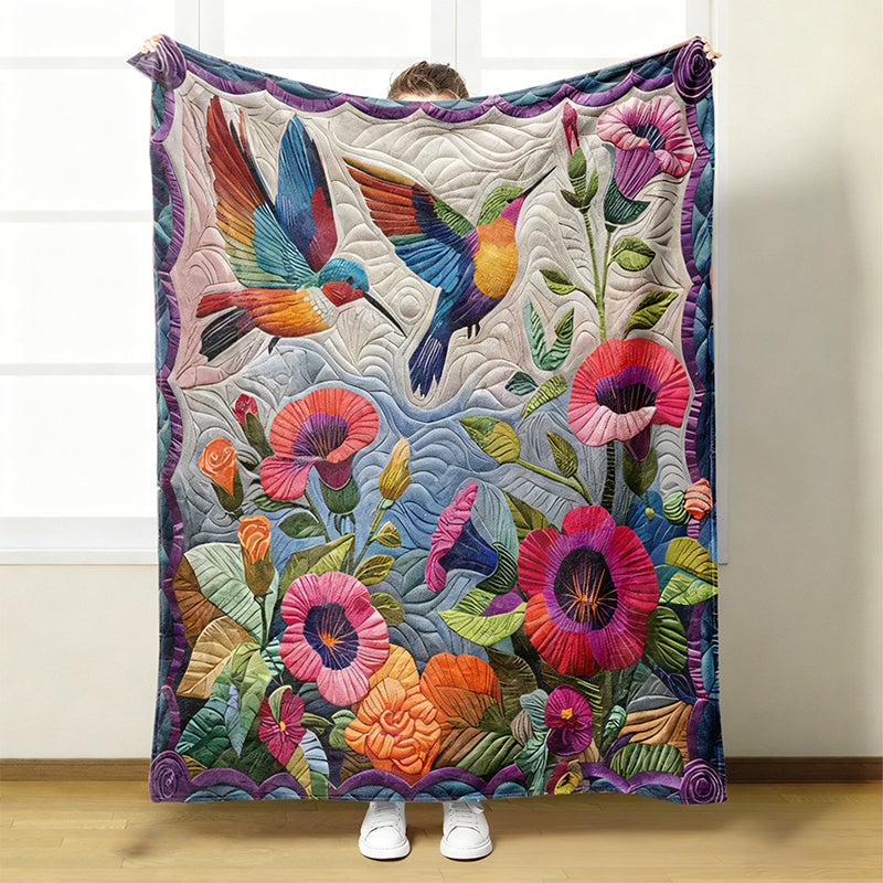 Kuschelige und weiche Blumen-Decke