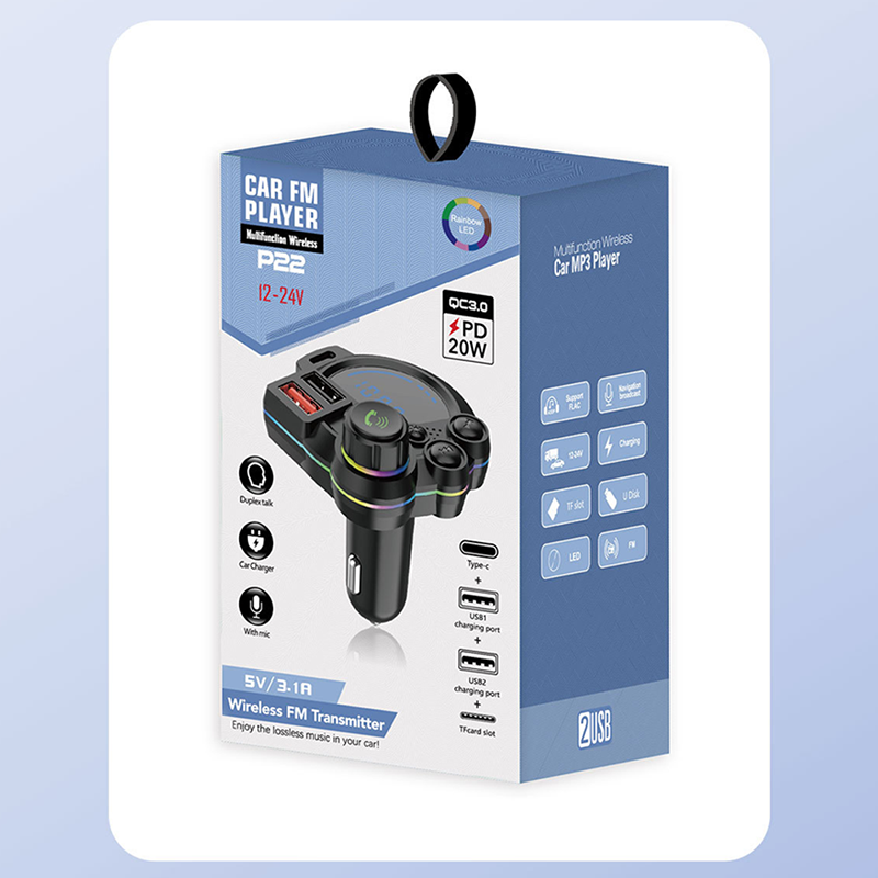 đ» 50% RABATT! đ Universeller Dual-Port-FM-Bluetooth-Transmitter â Kabellose Musik, Freisprechen & Doppel-USB-LadegerĂ€t đ