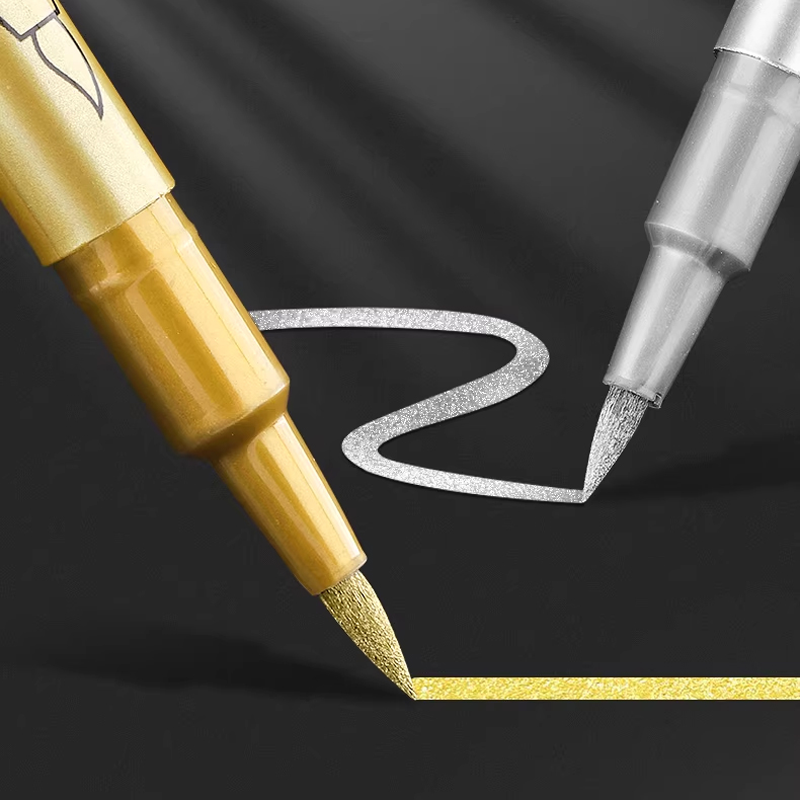 Wasserfeste, schnell trocknende Metallic-Marker