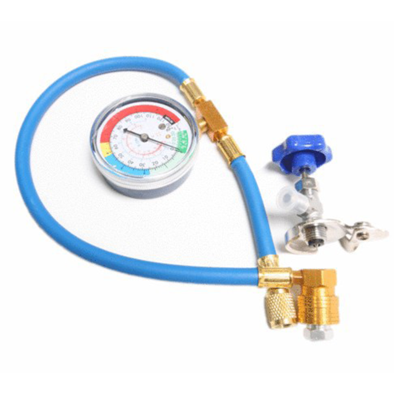 đ§ BEFRISTET 50% RABATT! âš R134a FĂŒllschlauch mit Manometer â 0-350 PSI, 13mm Kuppler, Blau đ