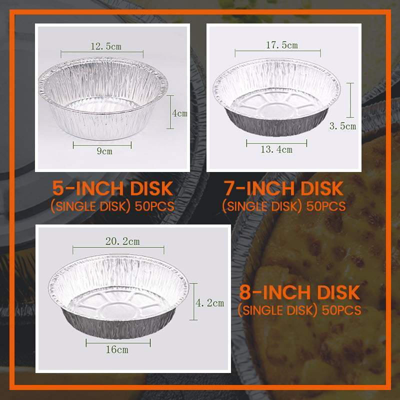 Ölbeständige runde Schalen aus Aluminiumfolie