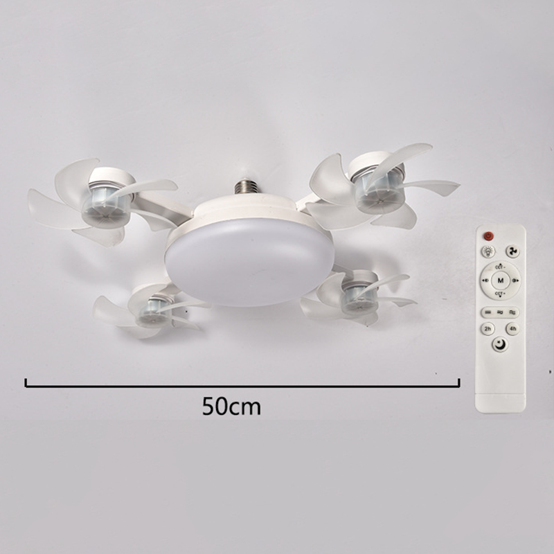 🌀Neuer Deckenventilator mit Beleuchtung und E27-Fassung – Leiser 2-in-1-LED-Ventilator mit Fernbedienung, energieeffiziente Kombination aus Kühlung und Beleuchtung für das Schlafzimmer