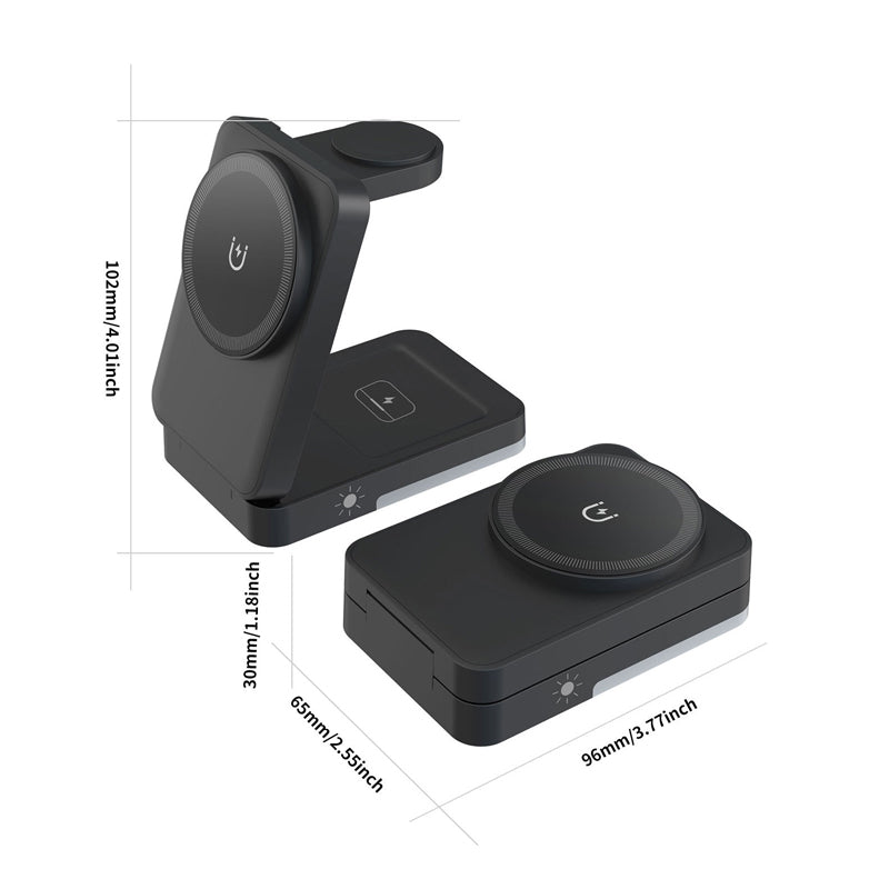 🔋 3-in-1-klappbarer magnetischer Ladeständer für Alltagsgeräte