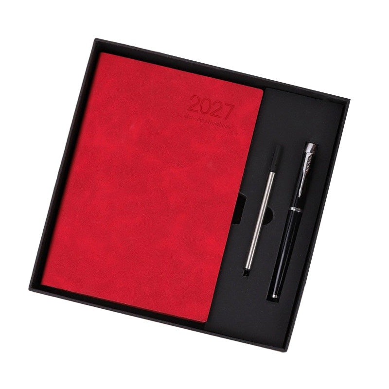 2027 Minimalistisches Notizbuch als Tagesplaner