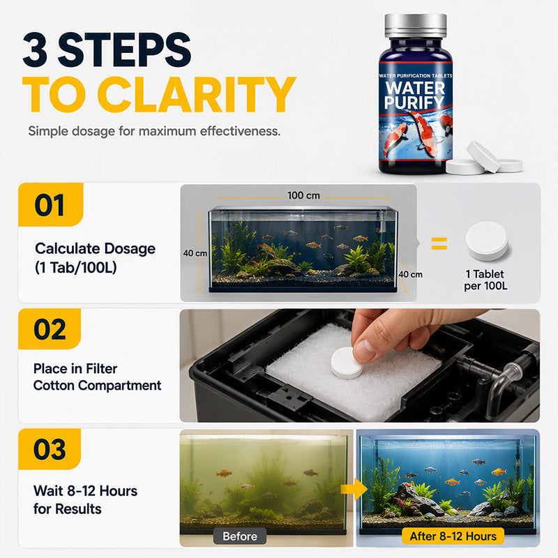 Professionelle Tabletten zur Wasseraufbereitung für Aquarien