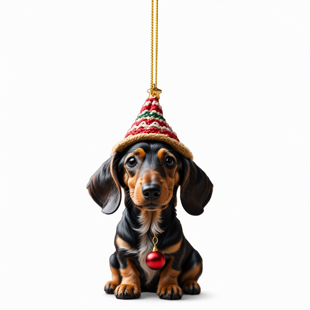 🎄【7 Stück】🐕 Christbaumschmuck in Welpenform
