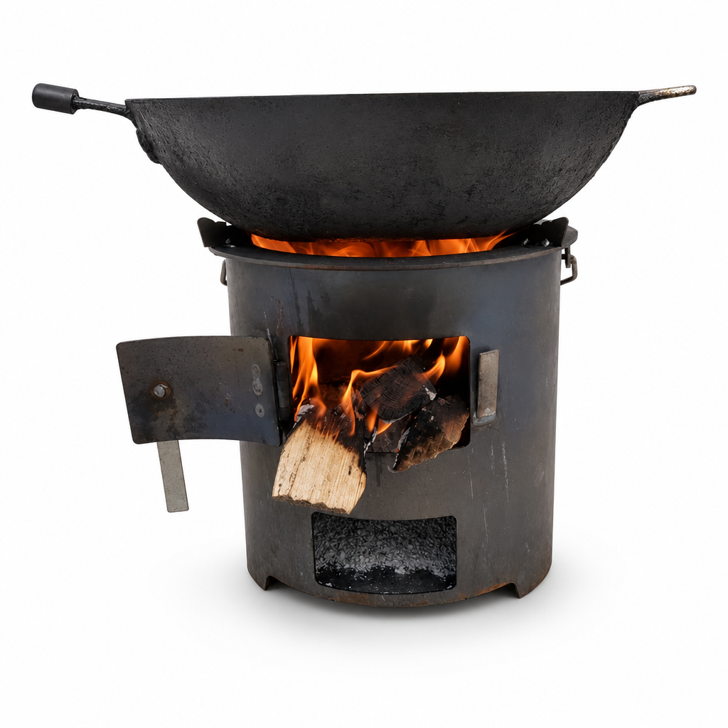 đ„ 50 % RABATT! âș Multifunktionaler tragbarer Holz- & Holzkohleofen â rostbestĂ€ndig, Camping, BBQ & Heizung âš