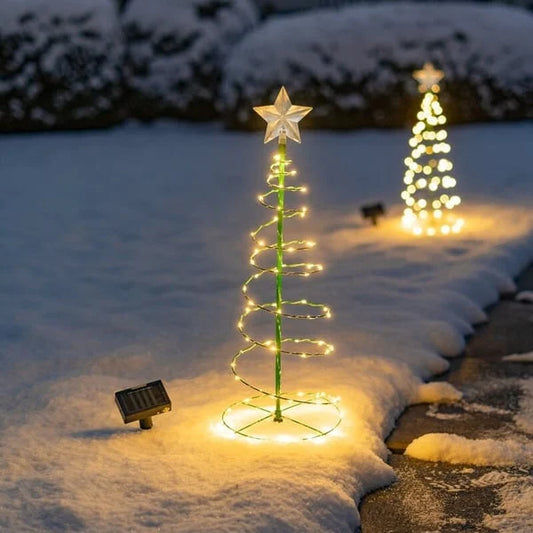 Solar Metall LED Weihnachtsbaumschmuck Schnur