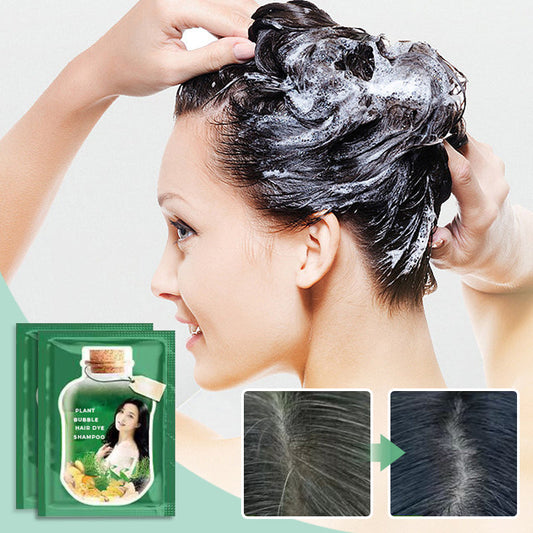 💥2024 neues Upgrade💥Pflanzenblasen-Haarfärbeshampoo🌿 – gesundes Haarfärbemittel