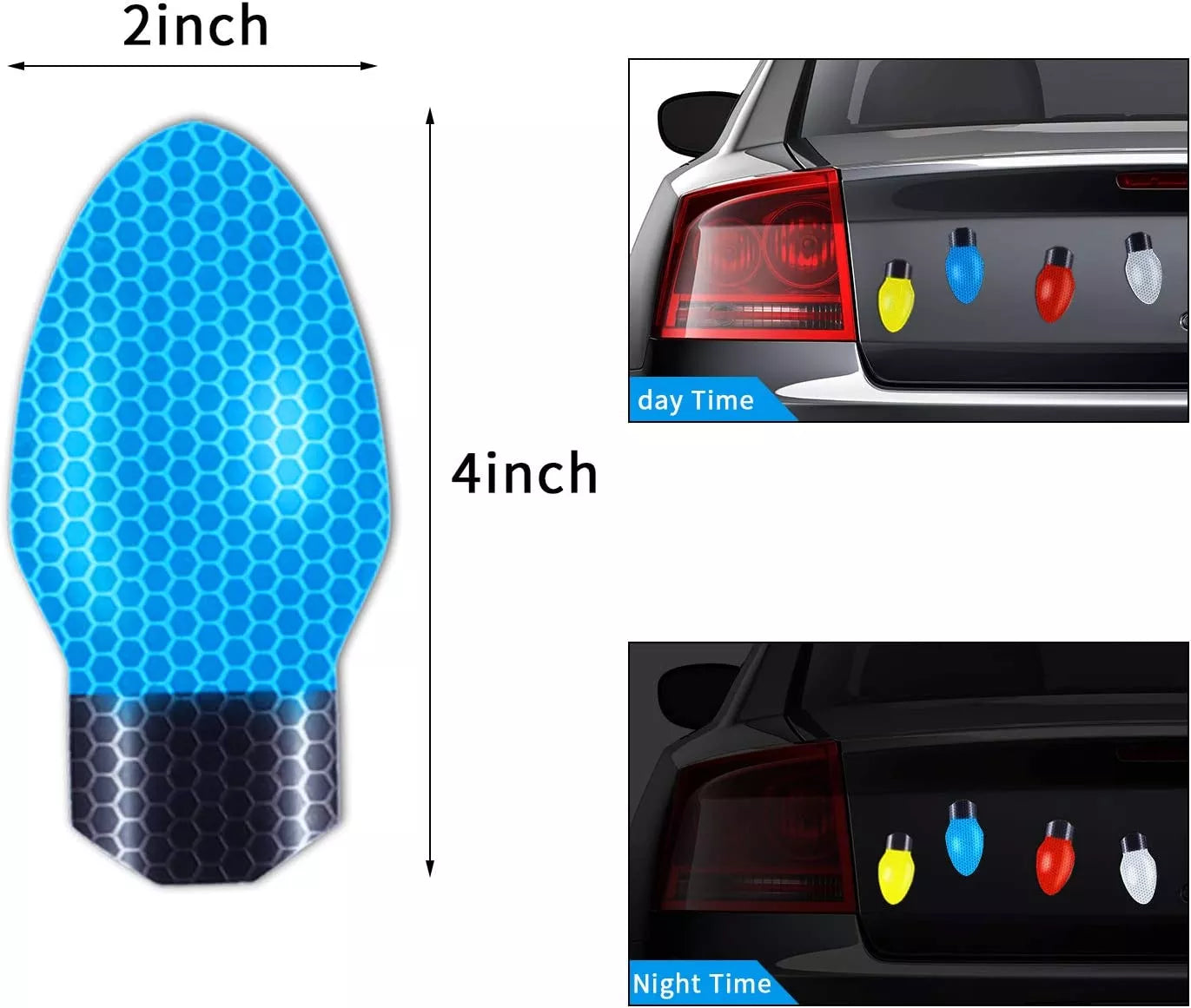 Heißer Verkauf! Reflektierende Glühbirne Magnet Dekorationen