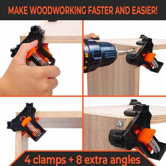 🔥2023 Neue heiße Verkauf 50% Off🔥Clamp Set (4 PCS+8 Free 60° & 90° & 120° Heads)