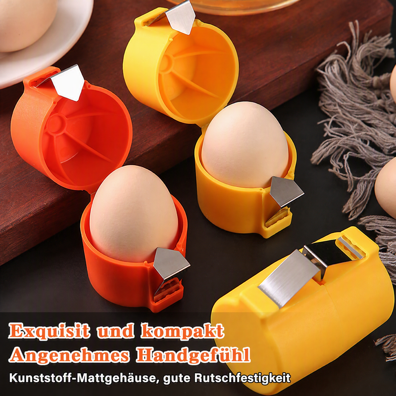 🍳 50 % Rabatt – 2-in-1 Eierknacker & Eigelb-Separator – hygienisch, einfach in der Handhabung & vielseitig für rohe und gekochte Eier 🥚