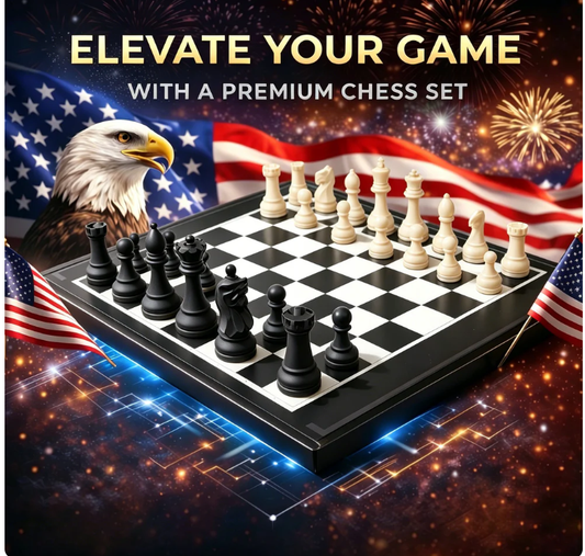 ❄️Sommerfrische 50 % Rabatt!♟️Magnetisches Premium-Schachset mit 32 gewichteten Figuren – klassisches Schachbrett für zu Hause, unterwegs & als Geschenk