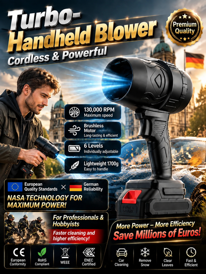 🔥Top-Angebot🔥 Handgeführter Turbo-Hochleistungsbläser