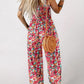 🏖️LAST DAY SALE: ONLY 19.99€!!🌼Women’s Casual Print Sleeveless Overalls Jumpsuits