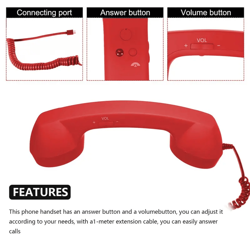 📢📢50% RABATT !!⏰Retro Telefon-Hörer – Einzigartiges Geschenk für besondere Anlässe ✨
