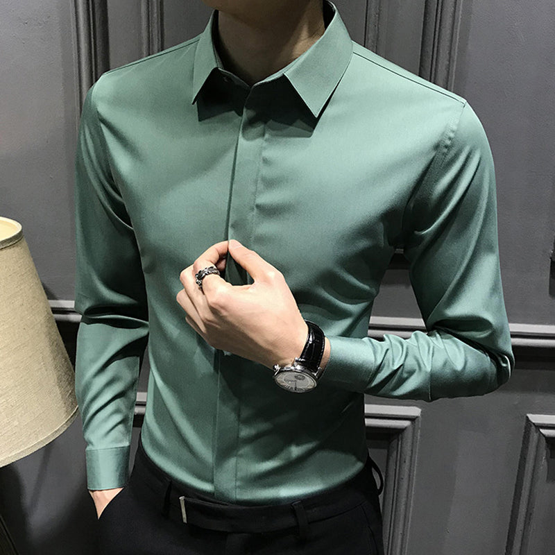 🎉2025 Neuheiten-Schnäppchenangebot✨Knitterfreies Button-Down-Hemd für Herren