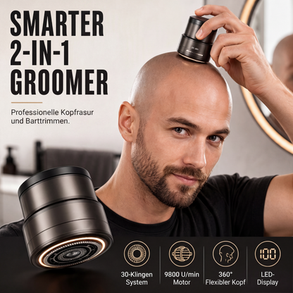 ⏳Zeitlich begrenztes Sonderangebot⏰Perfekte Rasur zu Hause – 2‑in‑1 intelligenter Elektrorasierer für Glatzen‑ und Bartpflege, klares Digitaldisplay, praktisch für den Hausgebrauch