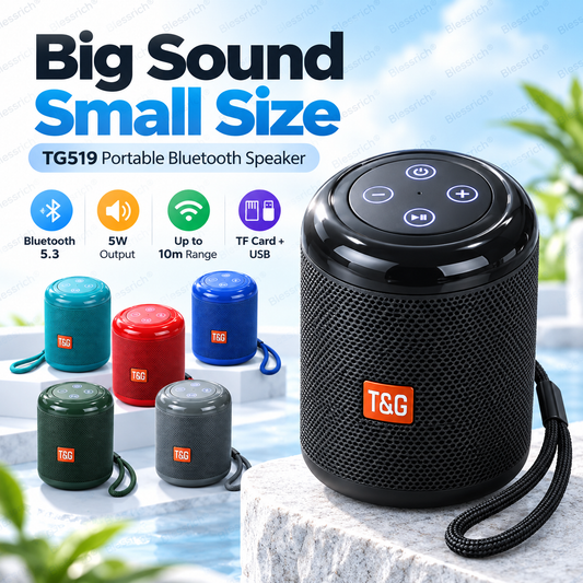 🥳 2026 HOT SALE 🔥 50 % RABATT! Tragbarer Bluetooth-Lautsprecher – Bluetooth 5.3, 5 W klarer Klang, Wiedergabe über TF-Karte und USB, Freisprechanrufe. Kompakt, leicht und einfach zu transportieren. Großartiger Klang überall! 🎶🔊