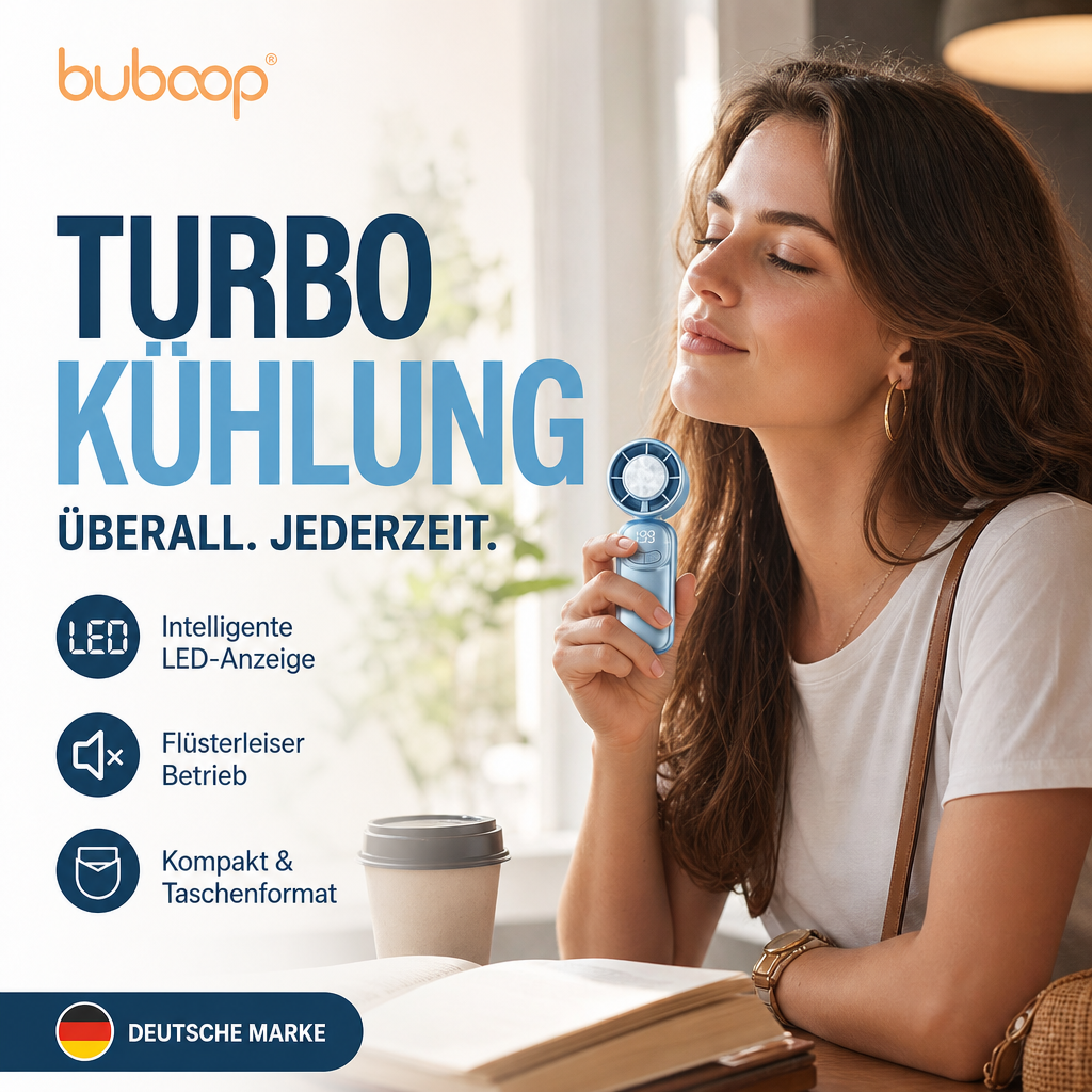 🌬️✨ 56 % Rabatt! Tragbare Mini-Handventilatoren mit präziser Geschwindigkeitsregelung, LED-Anzeige, handlichem Design und langer Akkulaufzeit – ideal für Reisen, Sommer, Konzerte und Pendelfahrten.