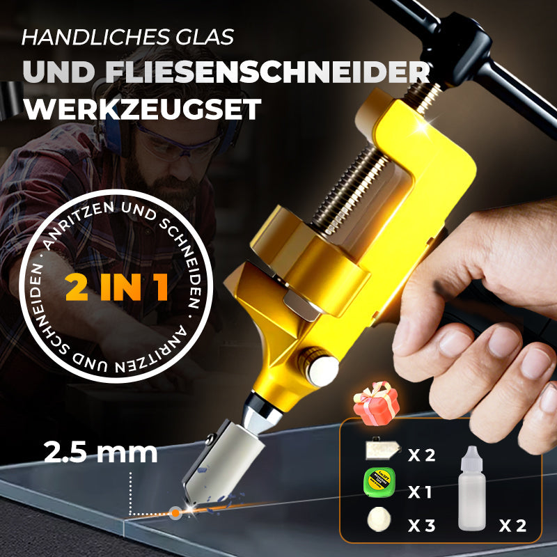 ✨ All-in-One-Fliesenkantenschneider – Fliesenschneidwerkzeug – Schneiden von Glasfliesen