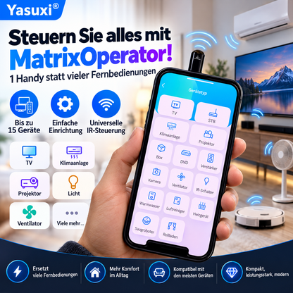 📱 MatrixOperator – Universal-Infrarot-Fernbedienung fürs Smartphone | Bis zu 15 Geräte steuern 🔥