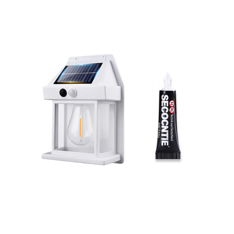 🎁 50 % RABATT! 💡 SOLAR-WANDLEUCHTE – Bewegungssensor & wetterfest 🌟🛒