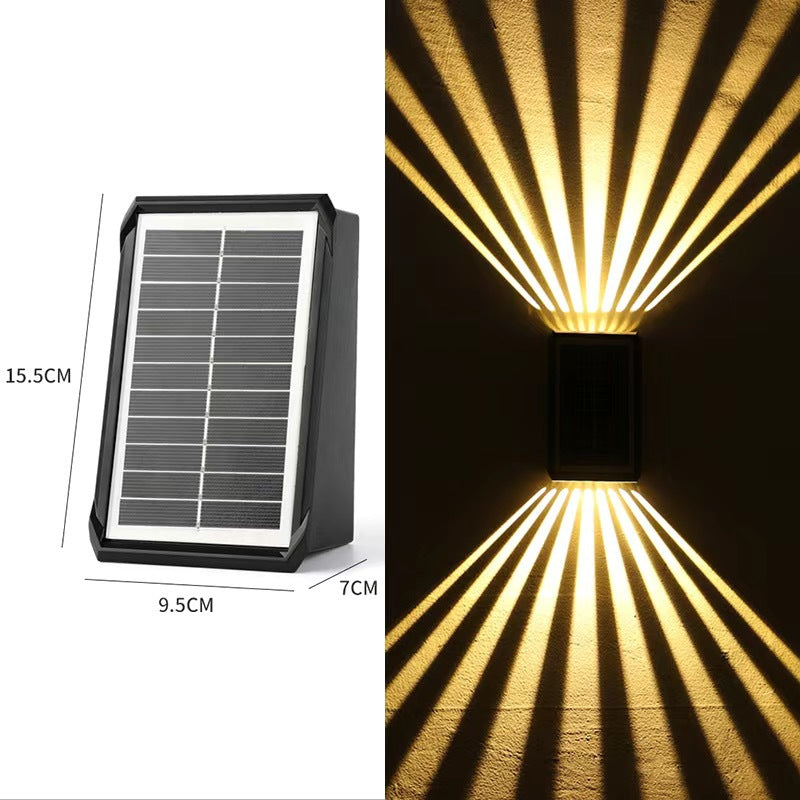 Wasserdichter 4-LED-Solar-Wandstrahler für den Außenbereich